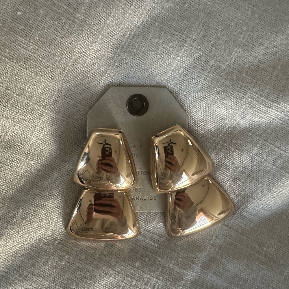 Anthropologie Gold Earrings